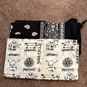 Soulcycle and unbranded black bandanna